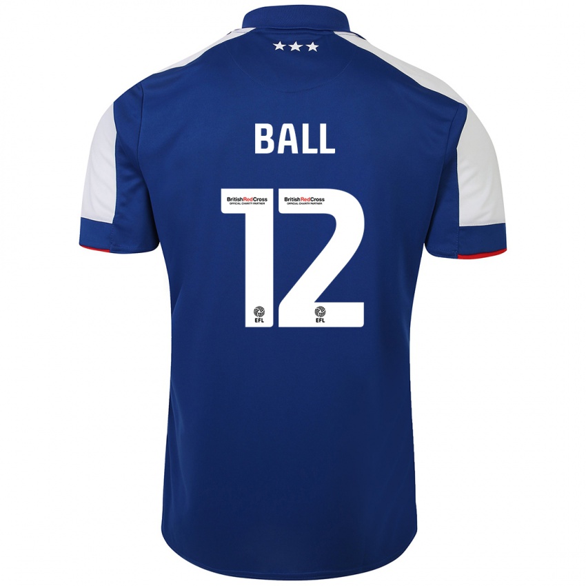 Damen Dominic Ball #12 Blau Heimtrikot Trikot 2023/24 T-Shirt Schweiz