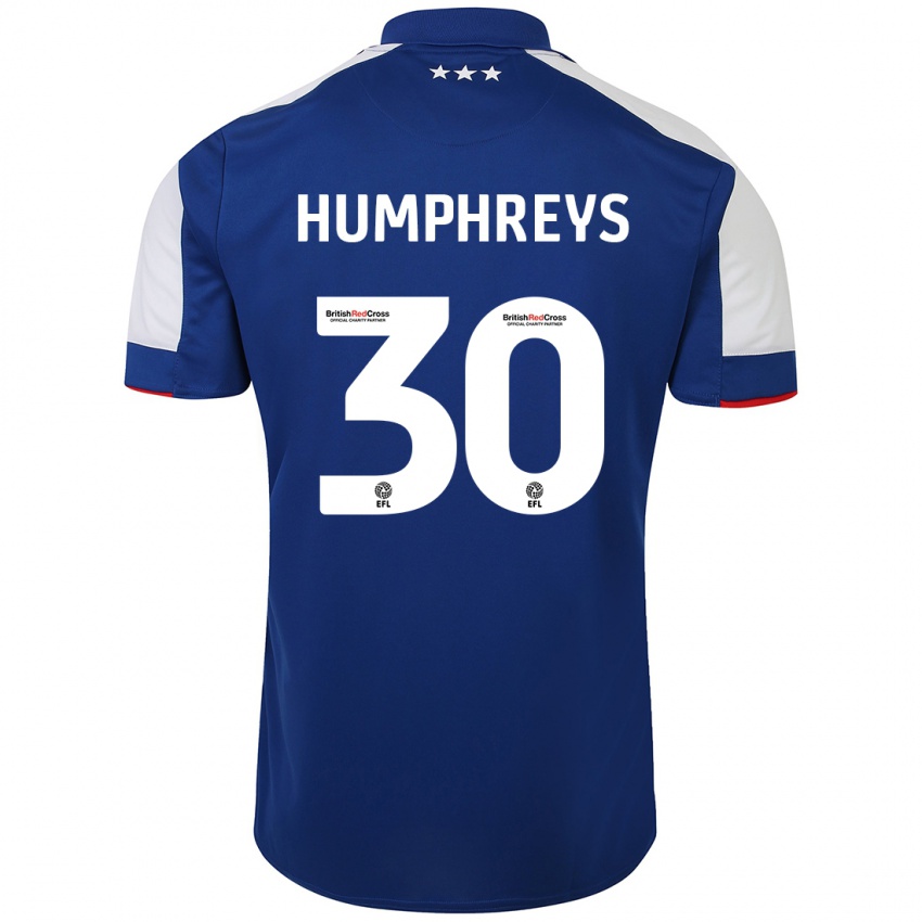 Damen Cameron Humphreys #30 Blau Heimtrikot Trikot 2023/24 T-Shirt Schweiz