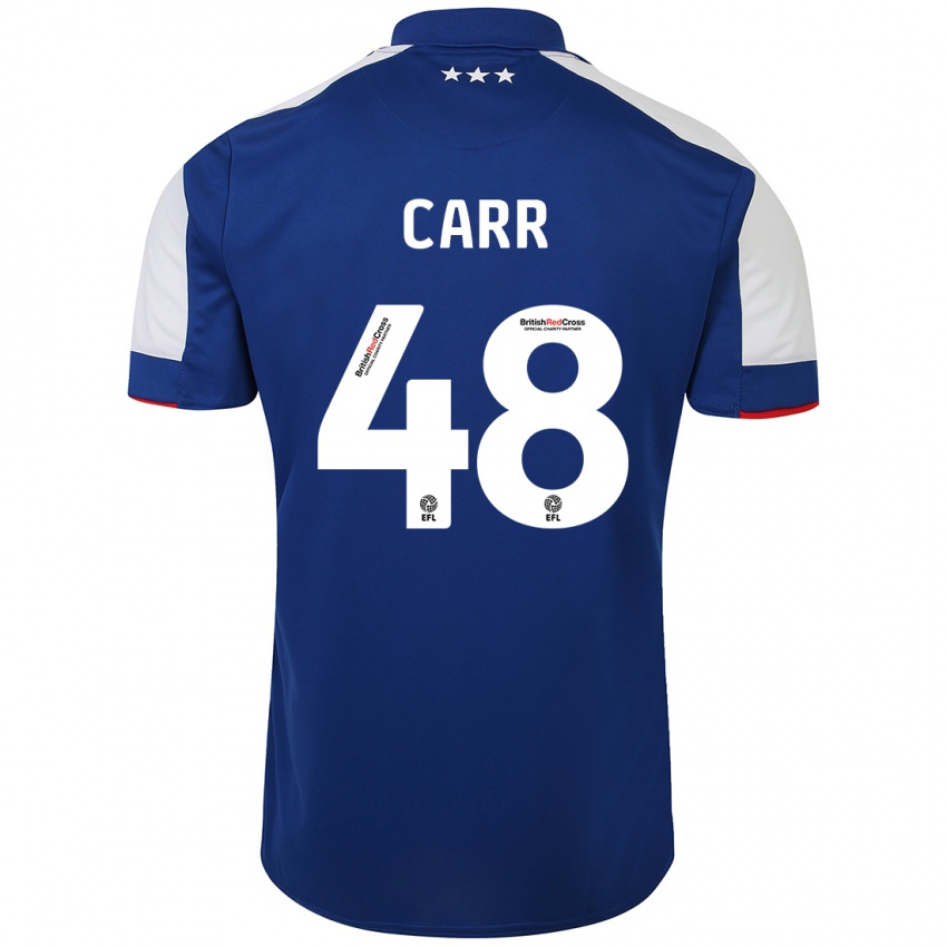 Damen Ryan Carr #48 Blau Heimtrikot Trikot 2023/24 T-Shirt Schweiz