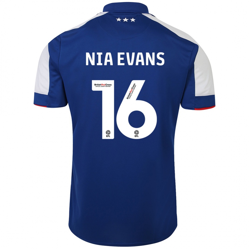 Damen Nia Evans #16 Blau Heimtrikot Trikot 2023/24 T-Shirt Schweiz