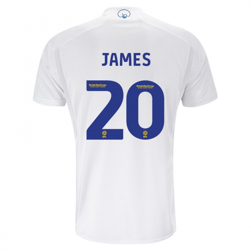 Damen Daniel James #20 Weiß Heimtrikot Trikot 2023/24 T-Shirt Schweiz