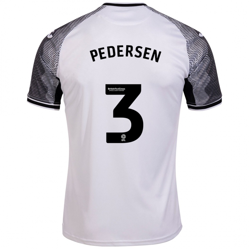 Damen Kristian Pedersen #3 Weiß Heimtrikot Trikot 2023/24 T-Shirt Schweiz