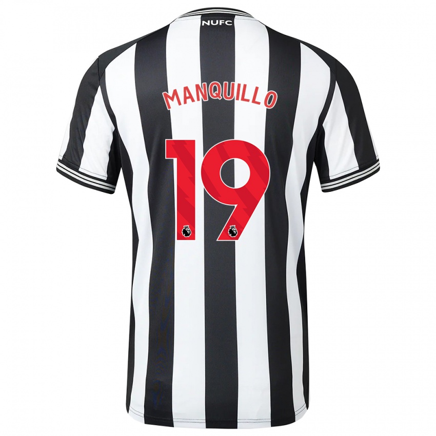 Damen Javier Manquillo #19 Schwarz-Weiss Heimtrikot Trikot 2023/24 T-Shirt Schweiz