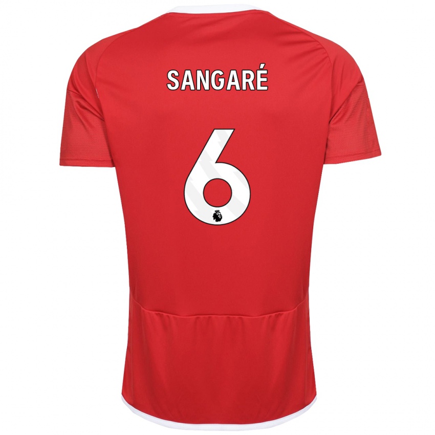 Damen Ibrahim Sangare #6 Rot Heimtrikot Trikot 2023/24 T-Shirt Schweiz