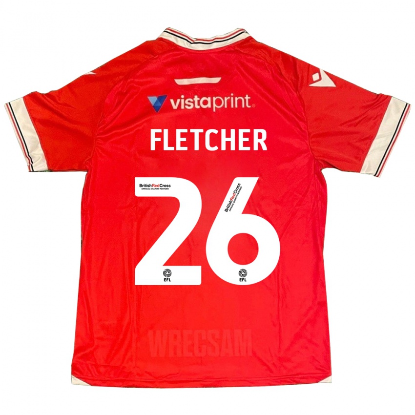 Damen Steven Fletcher #26 Rot Heimtrikot Trikot 2023/24 T-Shirt Schweiz