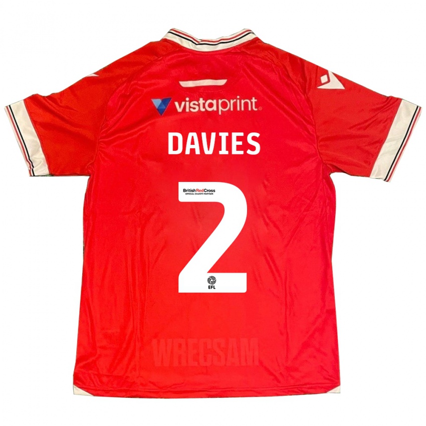 Damen Phoebe Davies #2 Rot Heimtrikot Trikot 2023/24 T-Shirt Schweiz