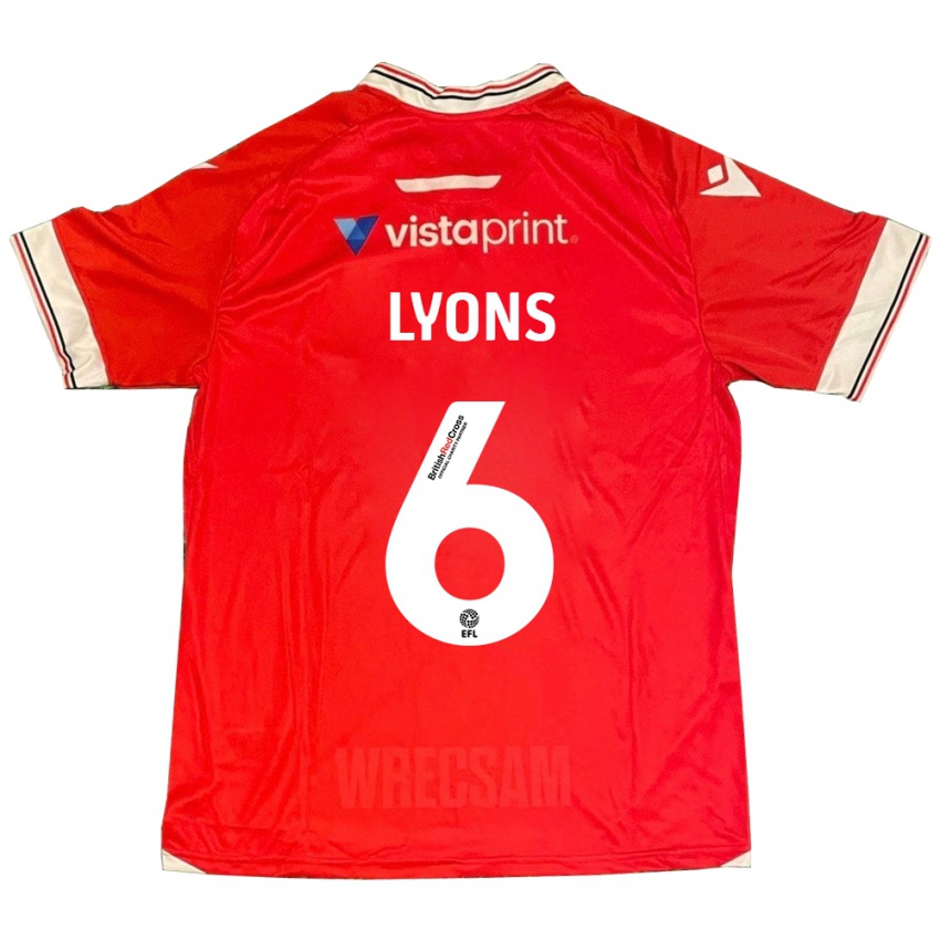 Damen Lauryn Lyons #6 Rot Heimtrikot Trikot 2023/24 T-Shirt Schweiz