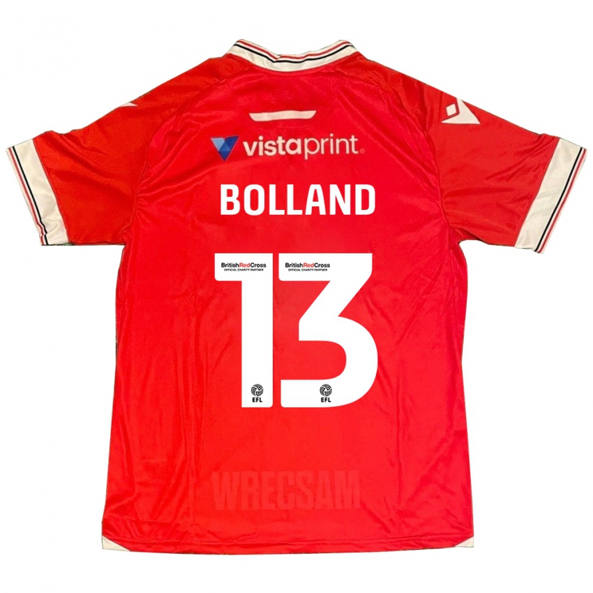 Damen Charlotte Bolland #13 Rot Heimtrikot Trikot 2023/24 T-Shirt Schweiz