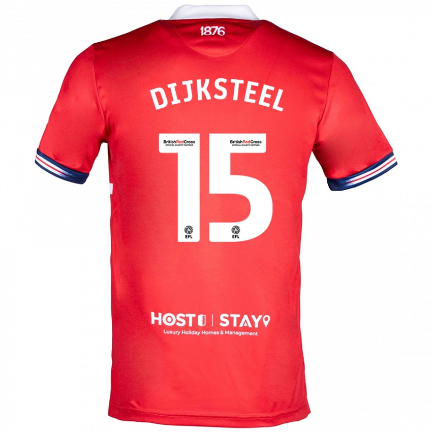 Damen Anfernee Dijksteel #15 Rot Heimtrikot Trikot 2023/24 T-Shirt Schweiz