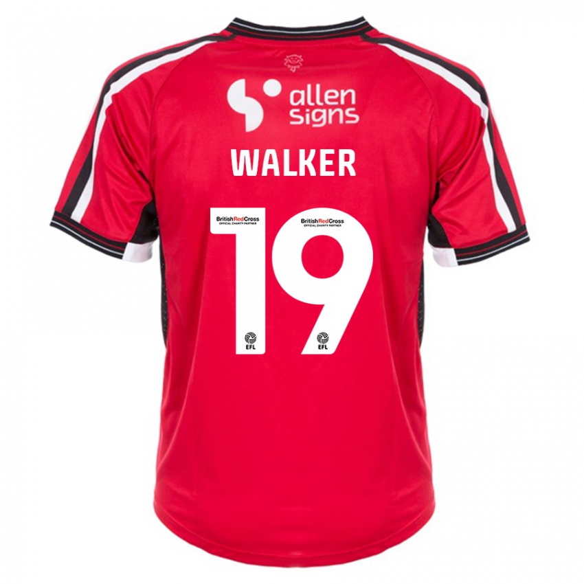 Damen Tyler Walker #19 Rot Heimtrikot Trikot 2023/24 T-Shirt Schweiz