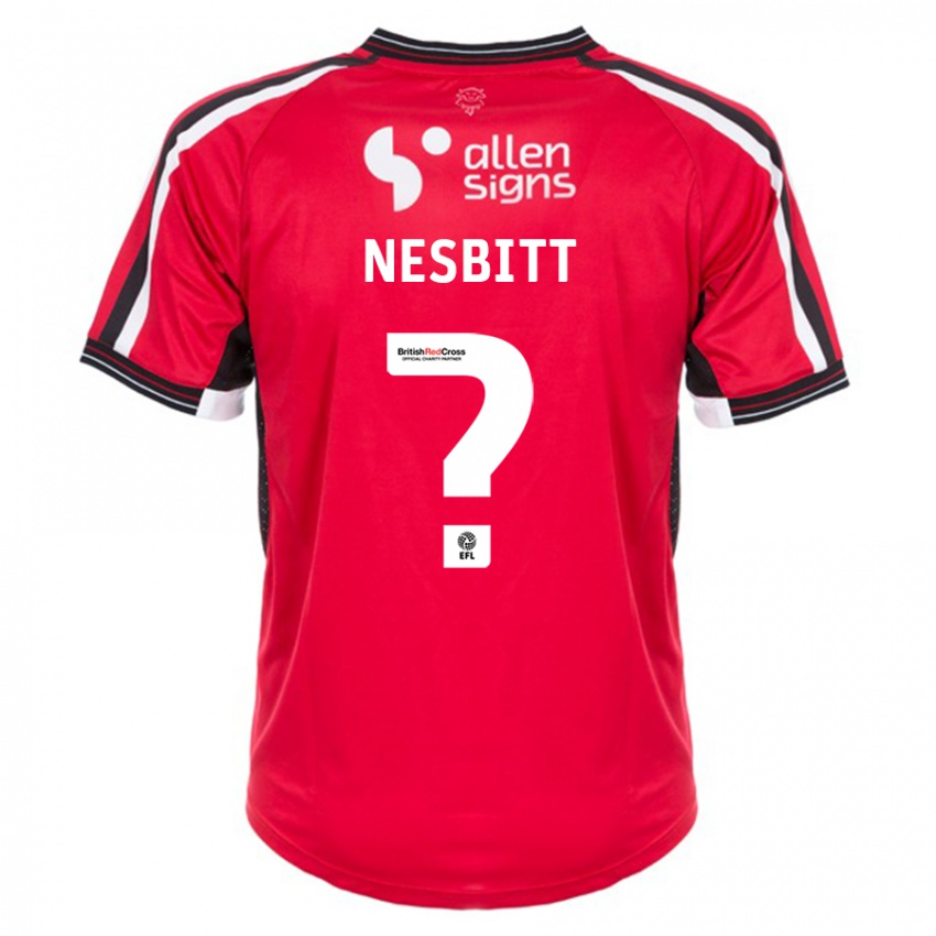 Damen Louis Nesbitt #0 Rot Heimtrikot Trikot 2023/24 T-Shirt Schweiz