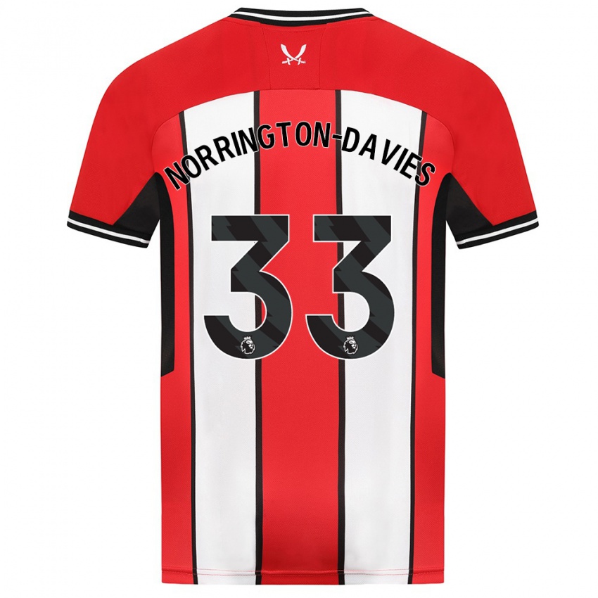 Damen Rhys Norrington-Davies #33 Rot Heimtrikot Trikot 2023/24 T-Shirt Schweiz