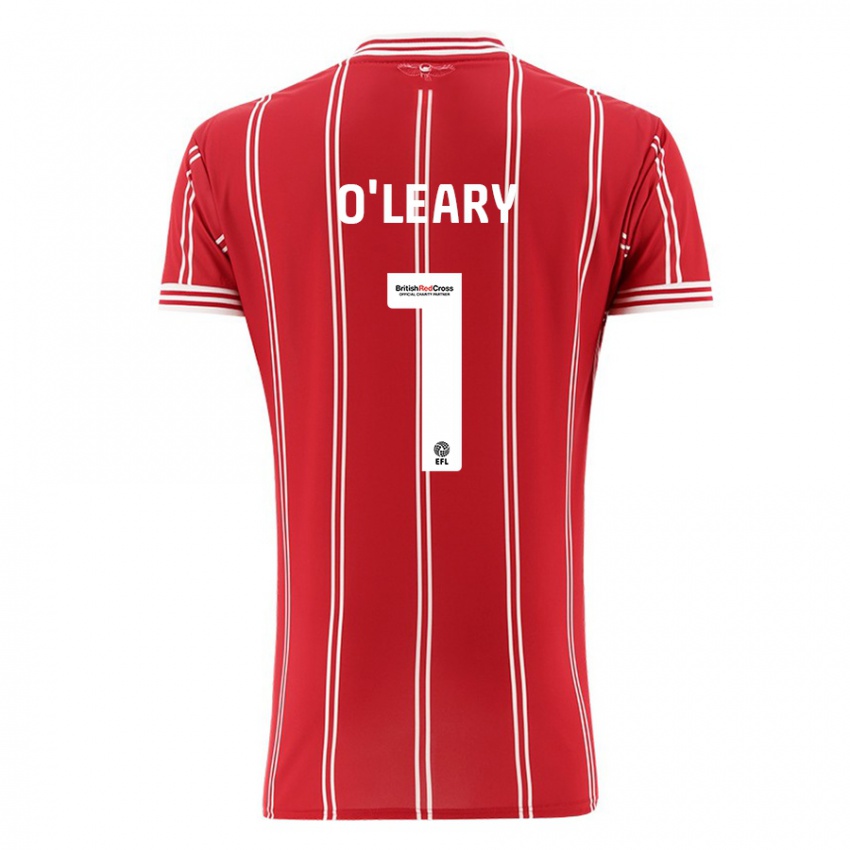 Damen Max O'leary #1 Rot Heimtrikot Trikot 2023/24 T-Shirt Schweiz