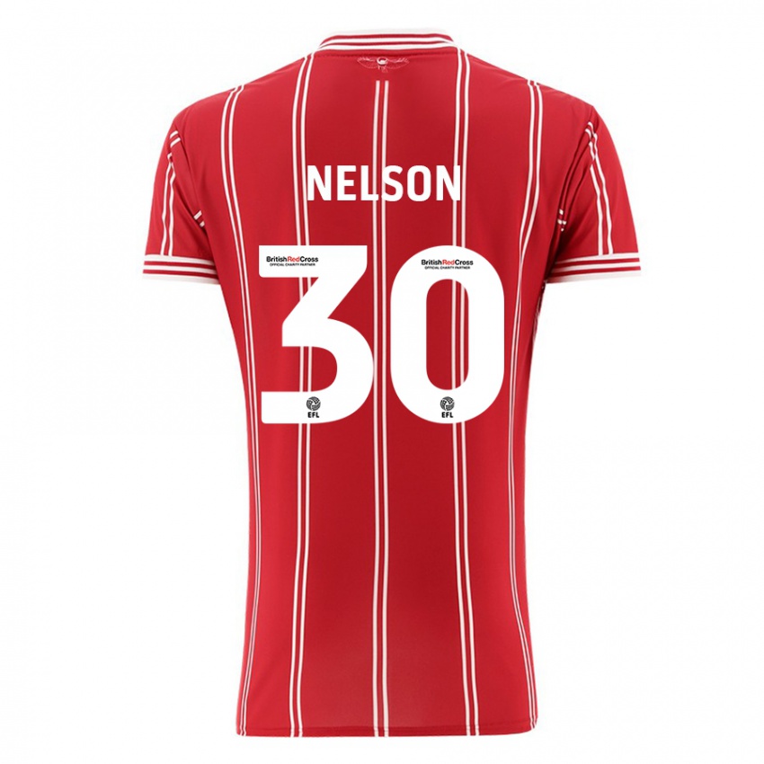 Damen Raekwon Nelson #30 Rot Heimtrikot Trikot 2023/24 T-Shirt Schweiz