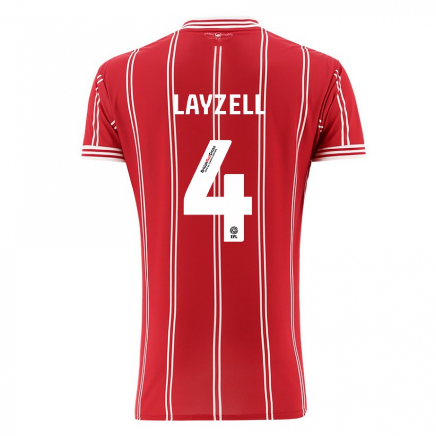 Damen Naomi Layzell #4 Rot Heimtrikot Trikot 2023/24 T-Shirt Schweiz