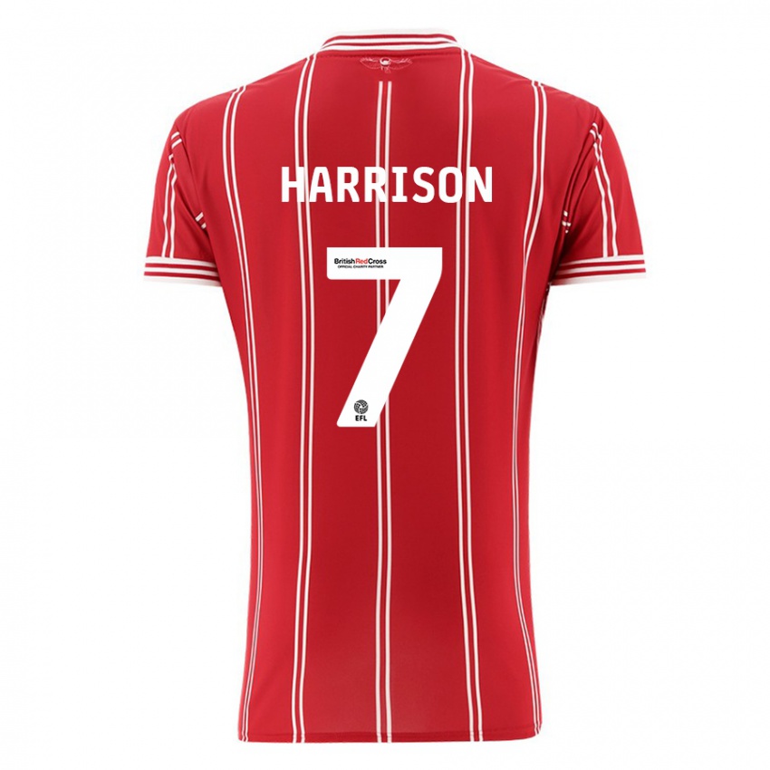 Damen Abi Harrison #7 Rot Heimtrikot Trikot 2023/24 T-Shirt Schweiz