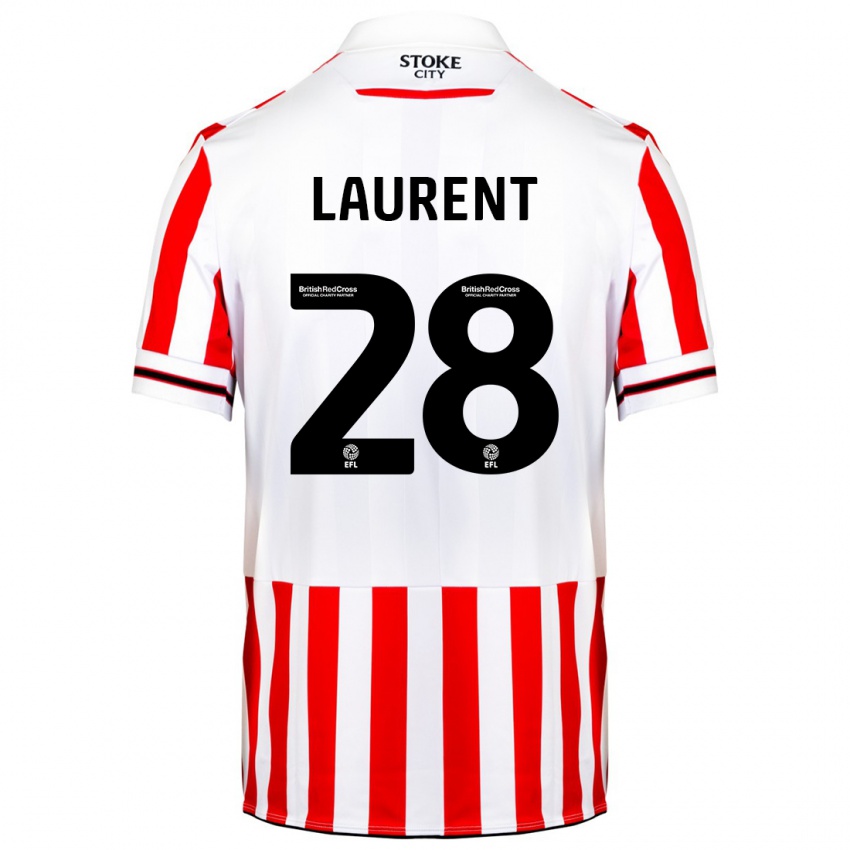Damen Josh Laurent #28 Rot-Weiss Heimtrikot Trikot 2023/24 T-Shirt Schweiz