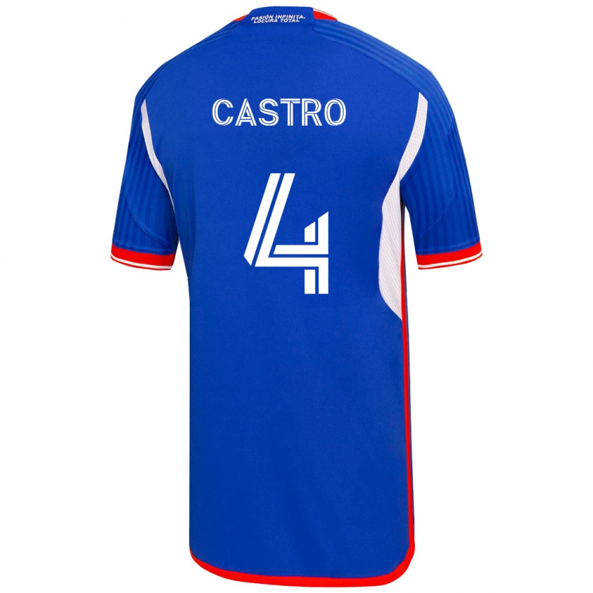 Damen José Ignacio Castro #4 Blau Heimtrikot Trikot 2023/24 T-Shirt Schweiz