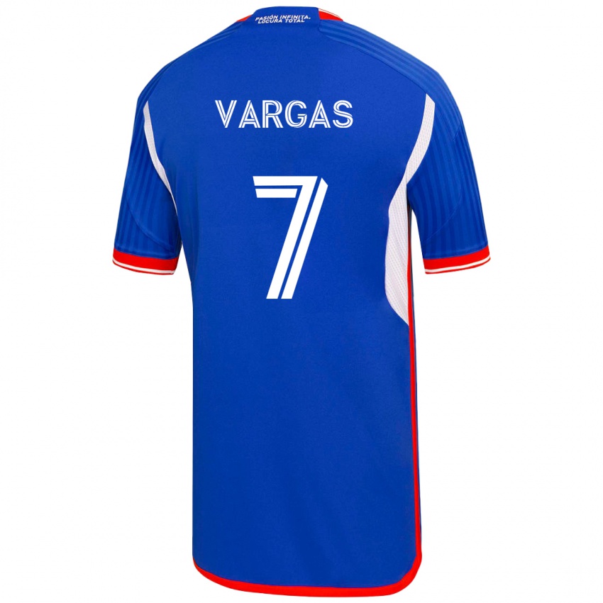 Damen Jeisson Vargas #7 Blau Heimtrikot Trikot 2023/24 T-Shirt Schweiz