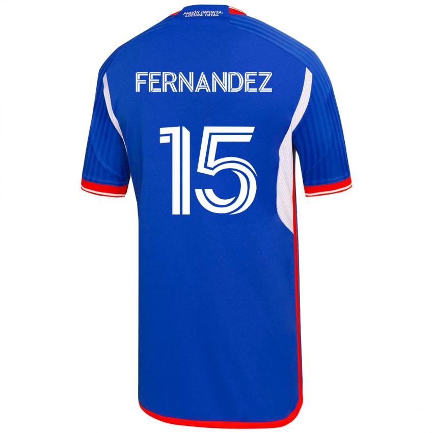 Damen Vicente Fernández #15 Blau Heimtrikot Trikot 2023/24 T-Shirt Schweiz