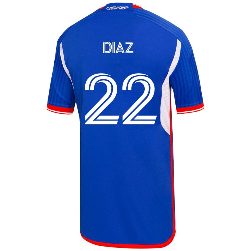 Damen Valentina Díaz #22 Blau Heimtrikot Trikot 2023/24 T-Shirt Schweiz