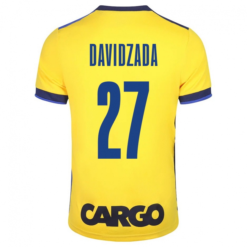 Damen Ofir Davidzada #27 Gelb Heimtrikot Trikot 2023/24 T-Shirt Schweiz