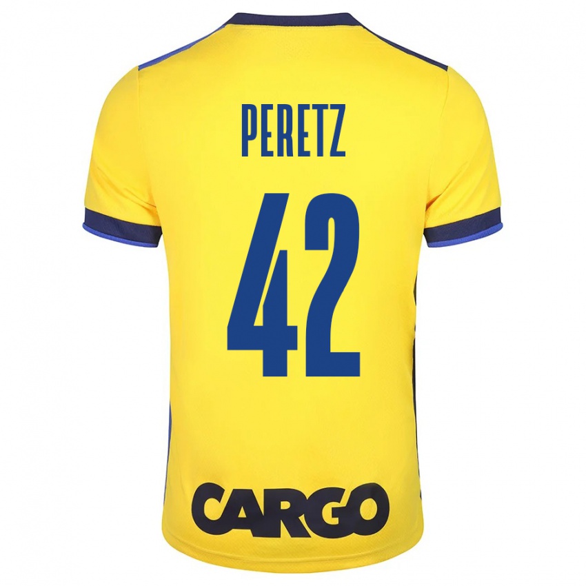 Damen Dor Peretz #42 Gelb Heimtrikot Trikot 2023/24 T-Shirt Schweiz