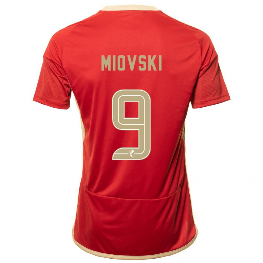 Damen Bojan Miovski #9 Rot Heimtrikot Trikot 2023/24 T-Shirt Schweiz