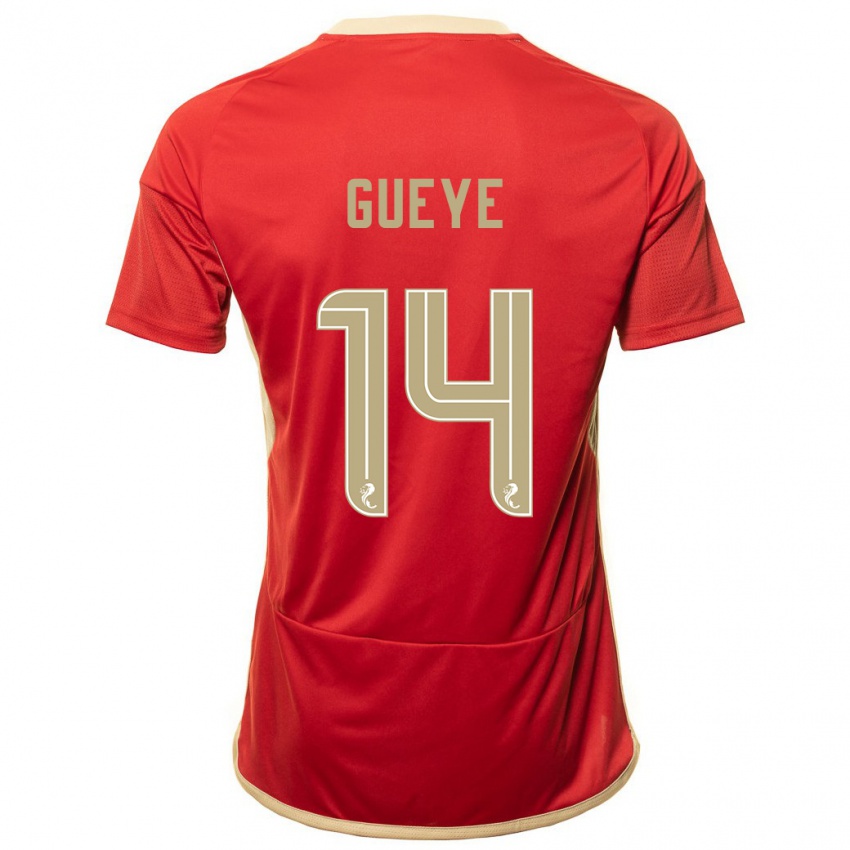 Damen Pape Habib Gueye #14 Rot Heimtrikot Trikot 2023/24 T-Shirt Schweiz