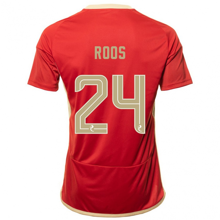 Damen Kelle Roos #24 Rot Heimtrikot Trikot 2023/24 T-Shirt Schweiz