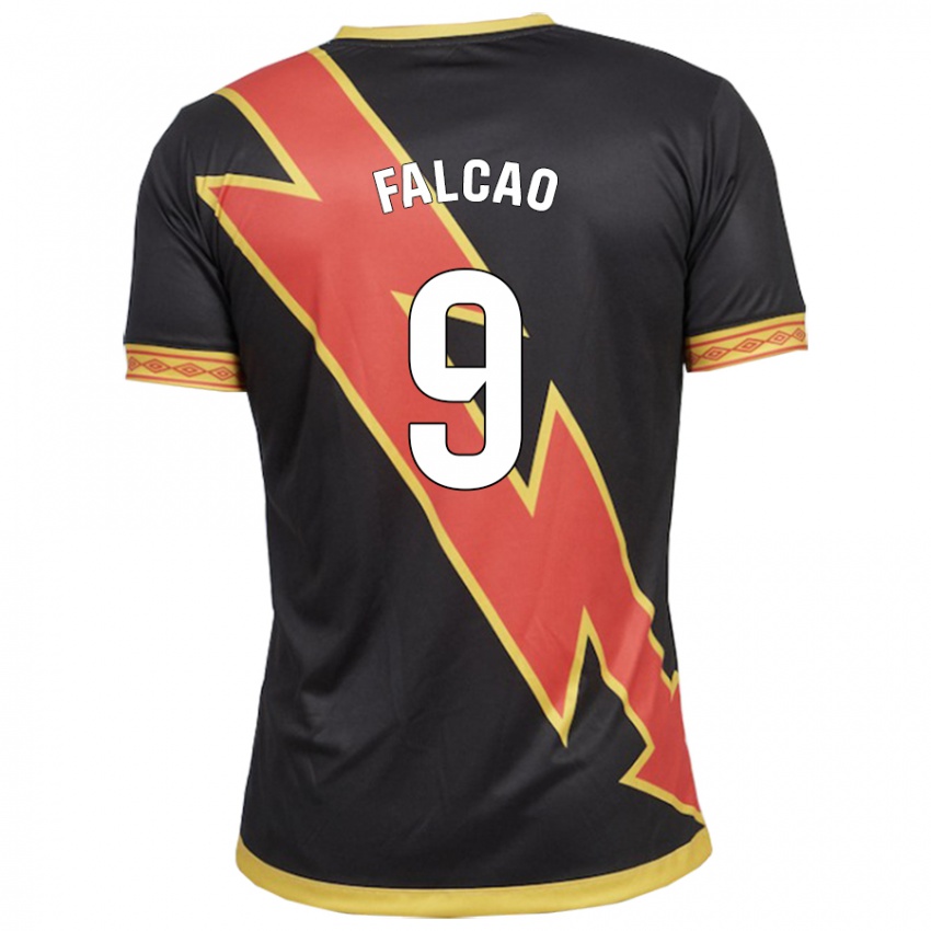 Damen Radamel Falcao #9 Schwarz Auswärtstrikot Trikot 2023/24 T-Shirt Schweiz