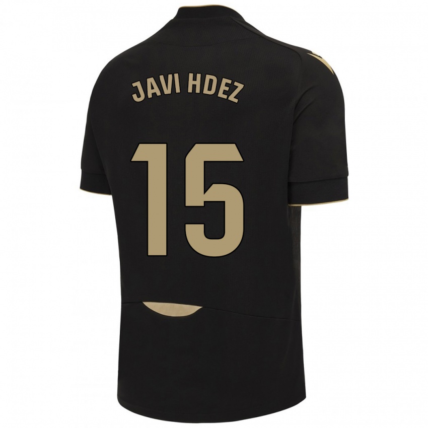 Damen Javi Hernández #15 Schwarz Auswärtstrikot Trikot 2023/24 T-Shirt Schweiz