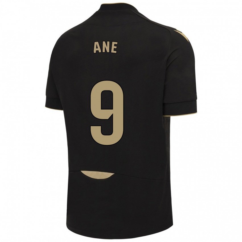 Damen Ane López De Heredia Alcelay #9 Schwarz Auswärtstrikot Trikot 2023/24 T-Shirt Schweiz