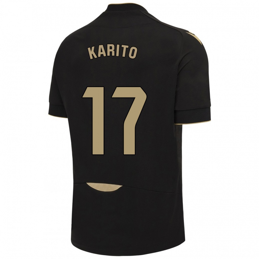 Damen Carolina De Los Santos Mellado #17 Schwarz Auswärtstrikot Trikot 2023/24 T-Shirt Schweiz