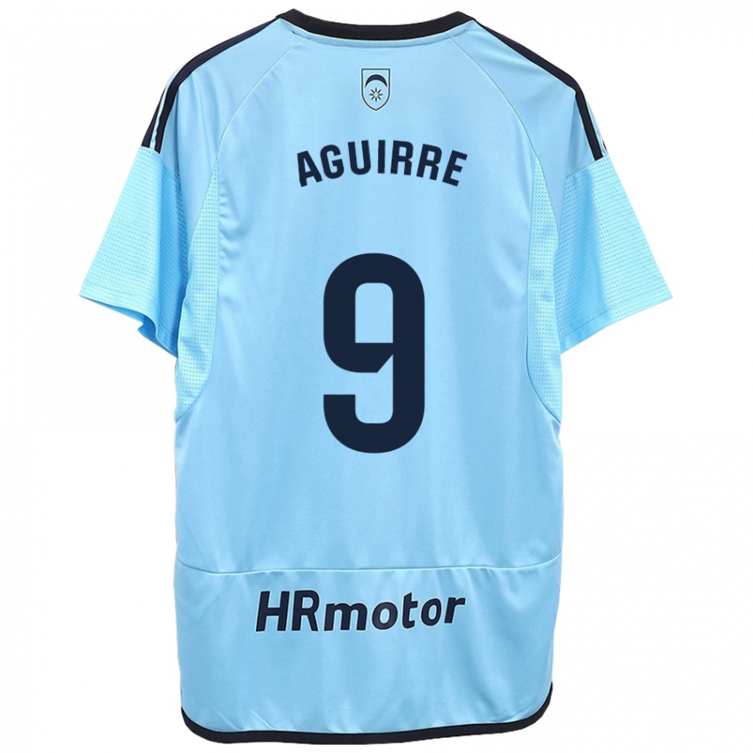 Damen Jorge Aguirre #9 Blau Auswärtstrikot Trikot 2023/24 T-Shirt Schweiz