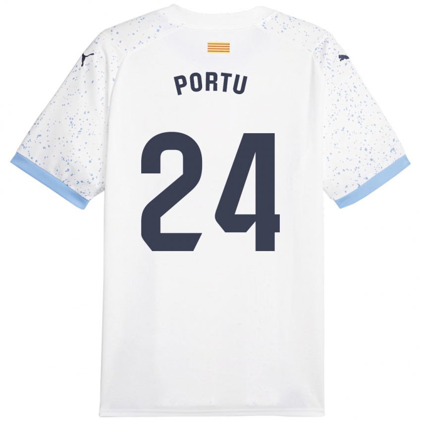 Damen Portu #24 Weiß Auswärtstrikot Trikot 2023/24 T-Shirt Schweiz