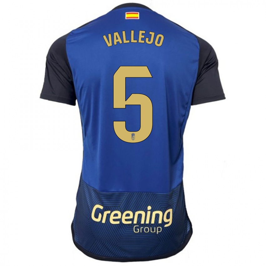 Damen Jesus Vallejo #5 Marine Auswärtstrikot Trikot 2023/24 T-Shirt Schweiz