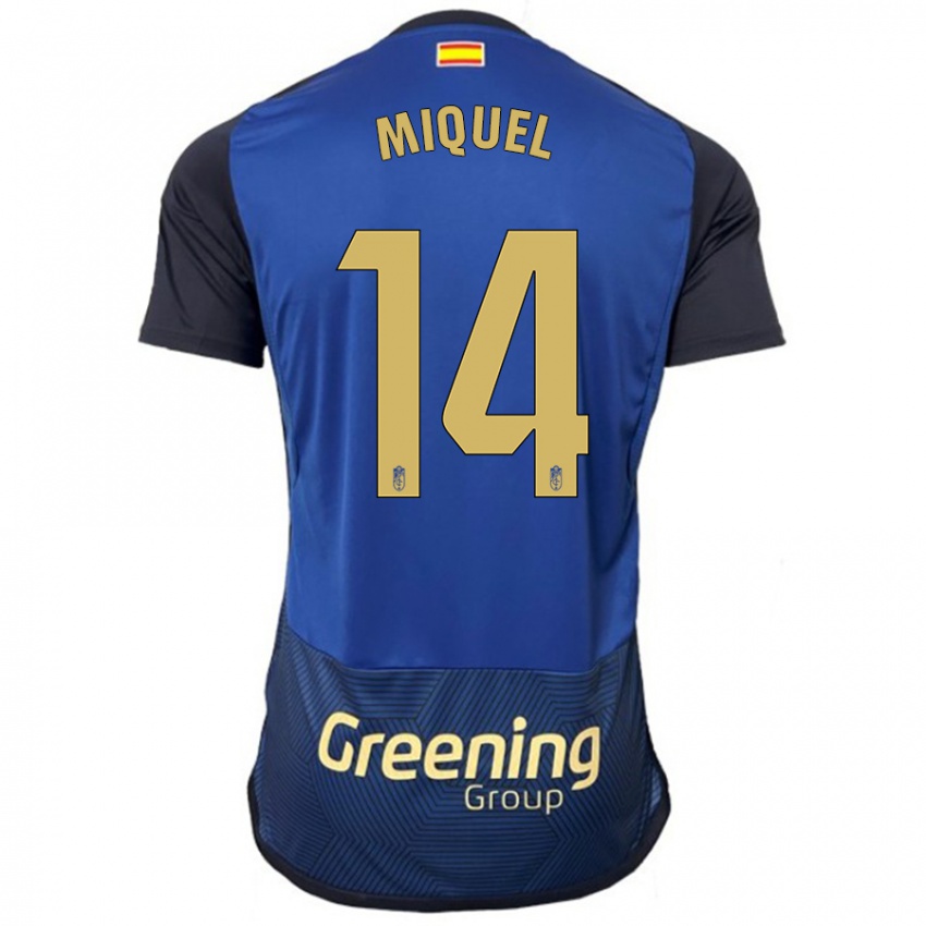 Damen Ignasi Miquel #14 Marine Auswärtstrikot Trikot 2023/24 T-Shirt Schweiz