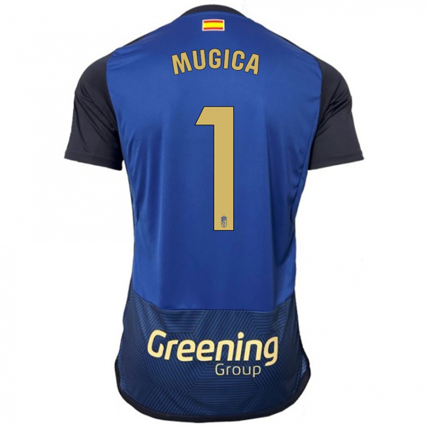 Damen Juan Múgica #1 Marine Auswärtstrikot Trikot 2023/24 T-Shirt Schweiz