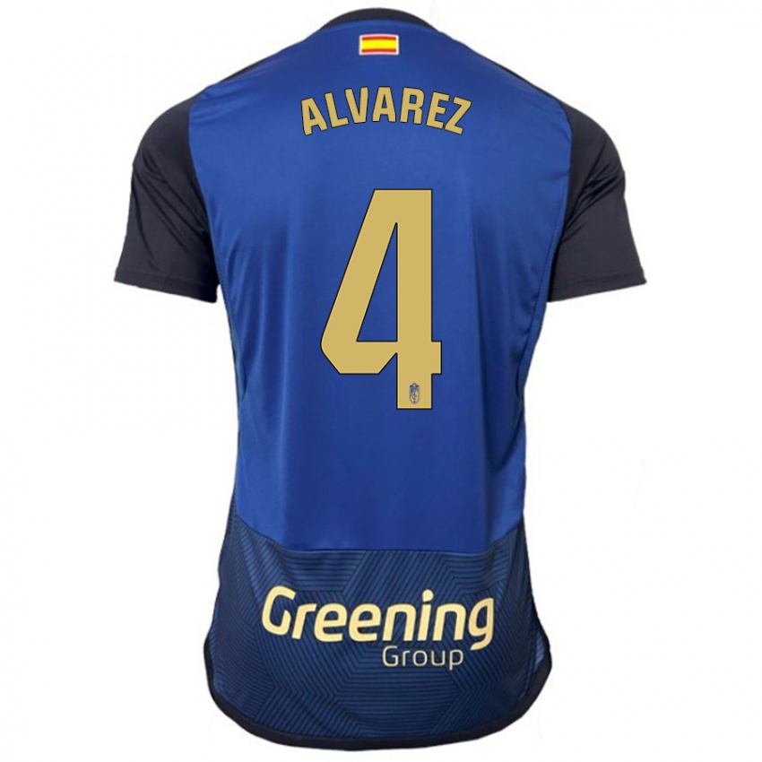 Damen Isabel Álvarez #4 Marine Auswärtstrikot Trikot 2023/24 T-Shirt Schweiz