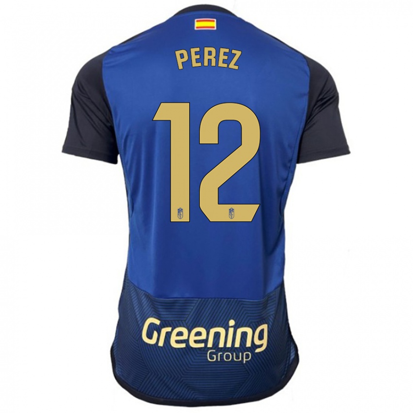 Damen Alba Pérez #12 Marine Auswärtstrikot Trikot 2023/24 T-Shirt Schweiz