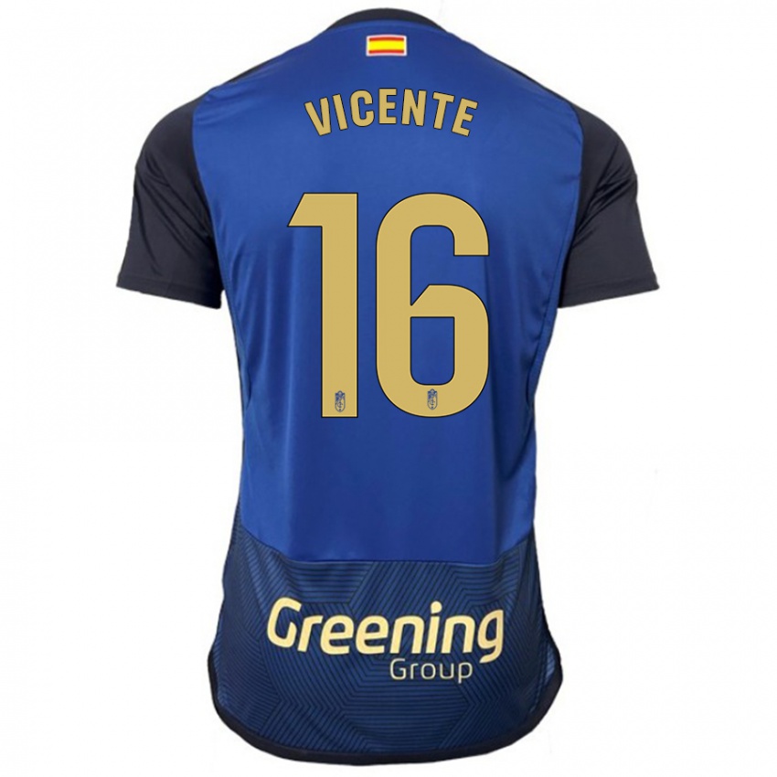 Damen Nerea Vicente #16 Marine Auswärtstrikot Trikot 2023/24 T-Shirt Schweiz