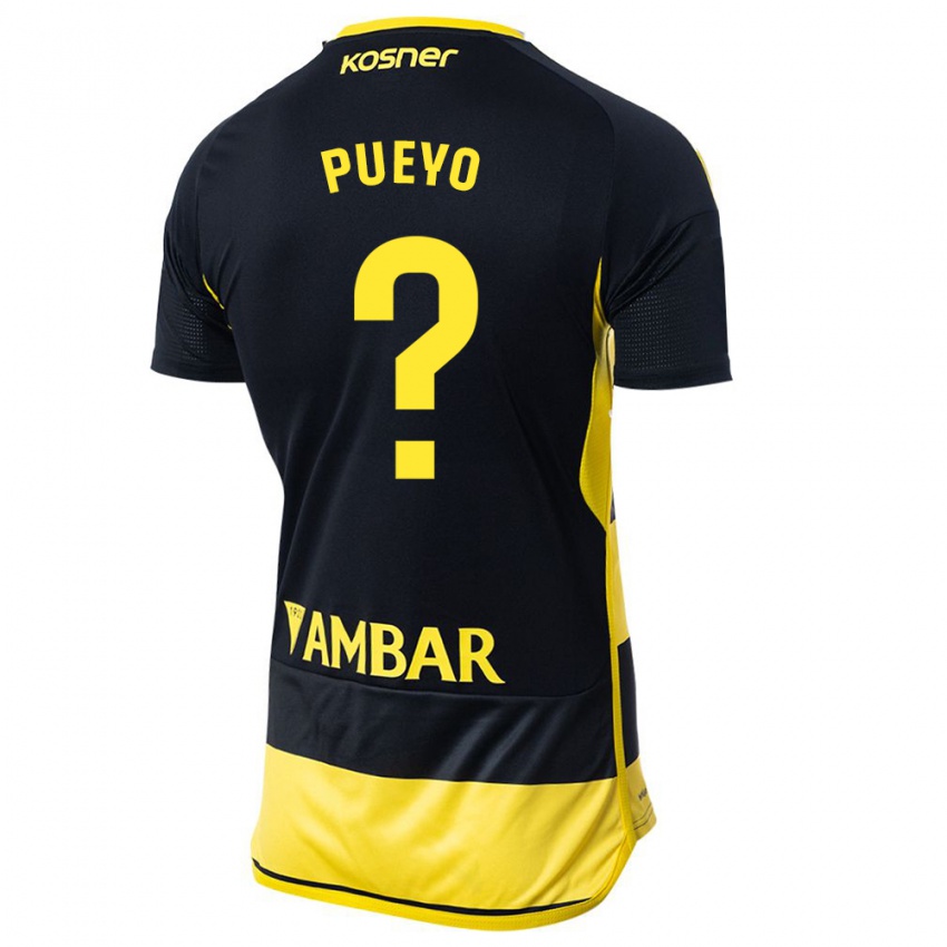 Damen Alejandro Monserrate Pueyo #0 Schwarz Gelb Auswärtstrikot Trikot 2023/24 T-Shirt Schweiz
