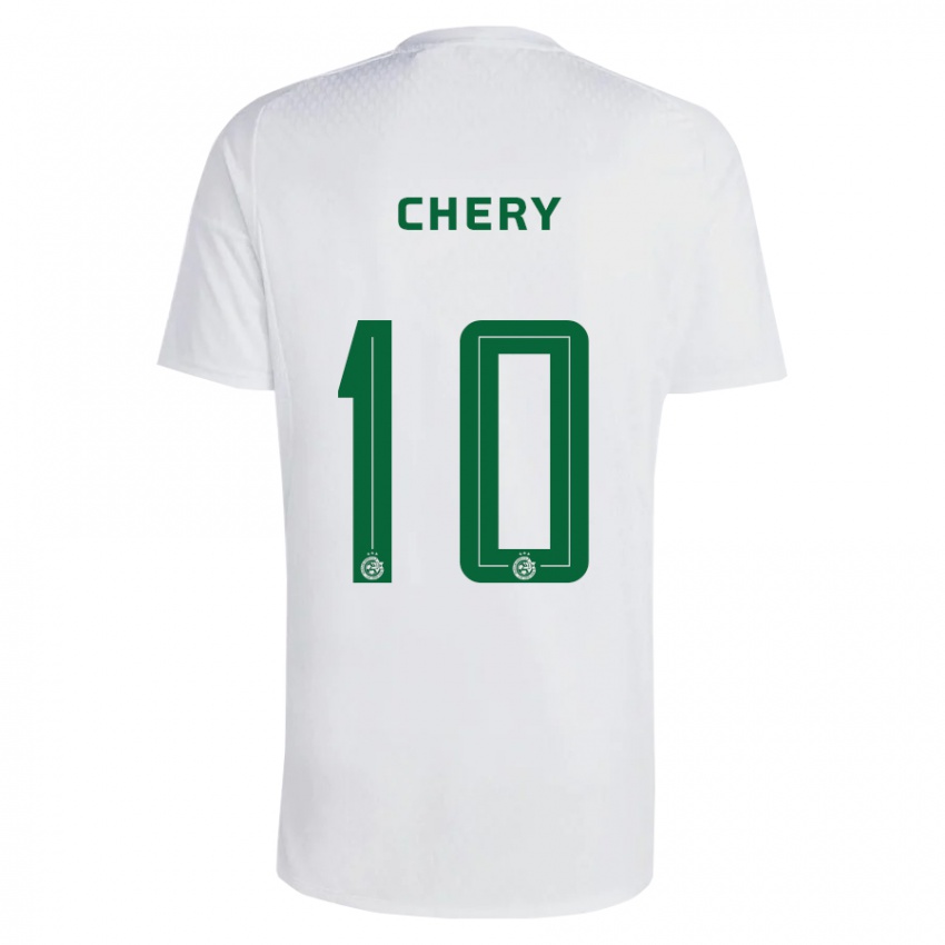 Damen Tjaronn Chery #10 Grün Blau Auswärtstrikot Trikot 2023/24 T-Shirt Schweiz