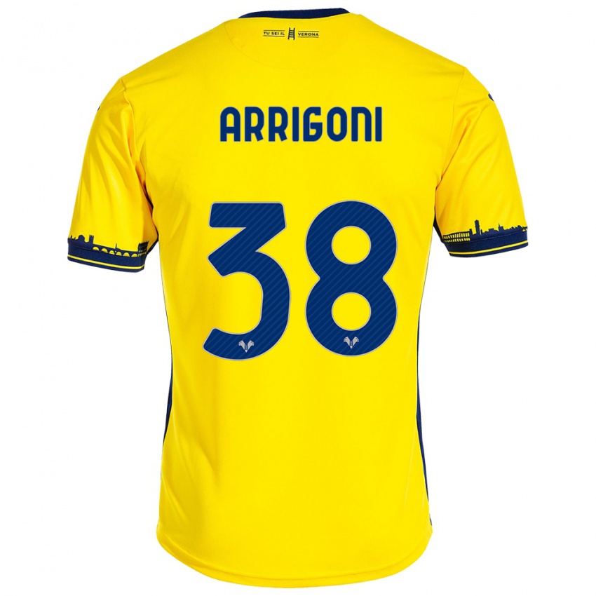 Damen Arrigoni #38 Gelb Auswärtstrikot Trikot 2023/24 T-Shirt Schweiz