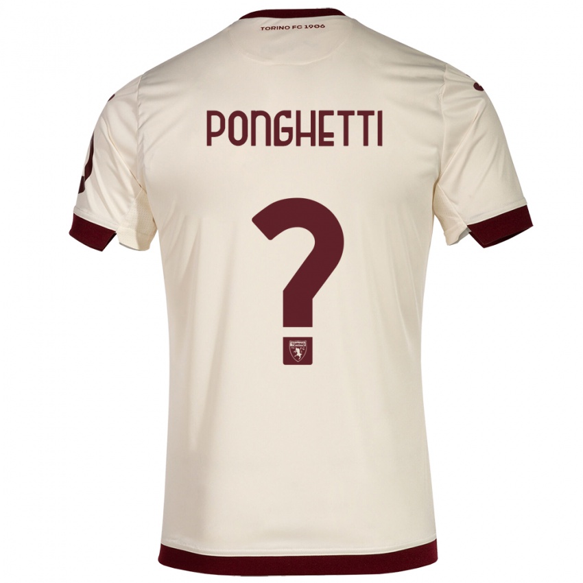 Damen Matteo Ponghetti #0 Sekt Auswärtstrikot Trikot 2023/24 T-Shirt Schweiz
