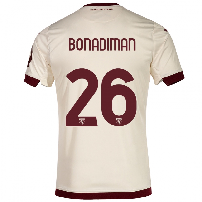 Damen Matteo Bonadiman #26 Sekt Auswärtstrikot Trikot 2023/24 T-Shirt Schweiz