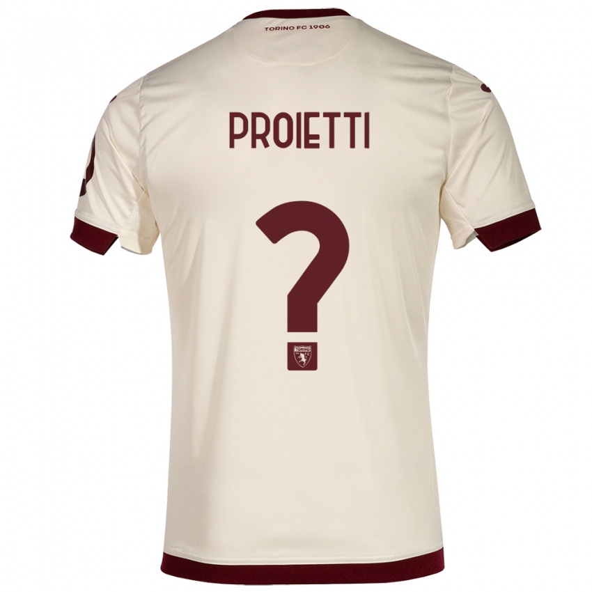 Damen Riccardo Proietti #0 Sekt Auswärtstrikot Trikot 2023/24 T-Shirt Schweiz