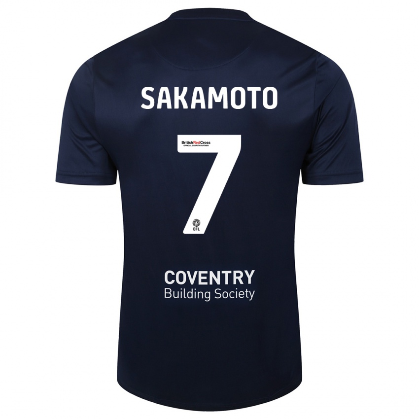 Damen Tatsuhiro Sakamoto #7 Rote Marine Auswärtstrikot Trikot 2023/24 T-Shirt Schweiz