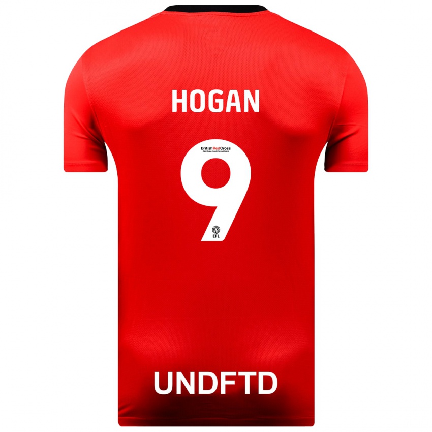 Damen Scott Hogan #9 Rot Auswärtstrikot Trikot 2023/24 T-Shirt Schweiz